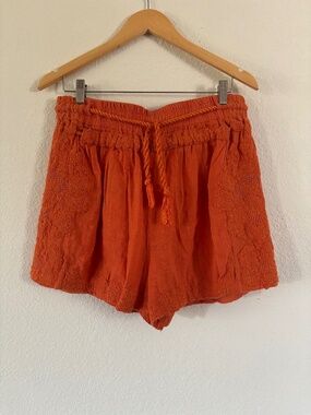 Free people embroidered shorts